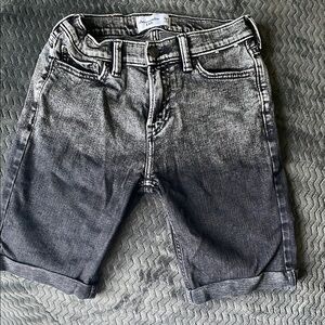 Gray Denim Shorts